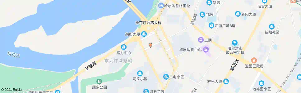哈尔滨公路大桥(河洲街)_公交站地图_哈尔滨公交_妙搜公交查询2025
