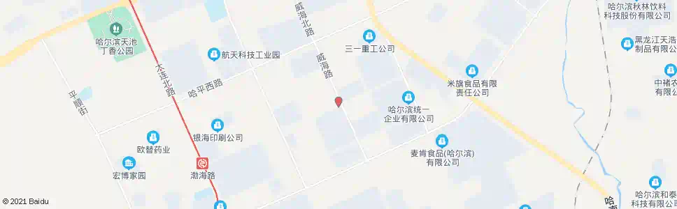 哈尔滨威海路_公交站地图_哈尔滨公交_妙搜公交查询2025