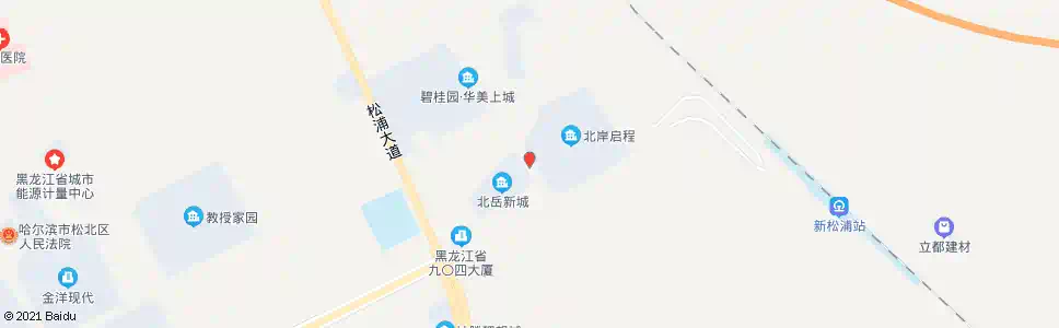 哈尔滨北岸上筑_公交站地图_哈尔滨公交_妙搜公交查询2025