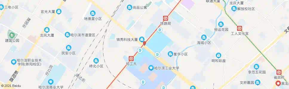 哈尔滨西大直街_公交站地图_哈尔滨公交_妙搜公交查询2025