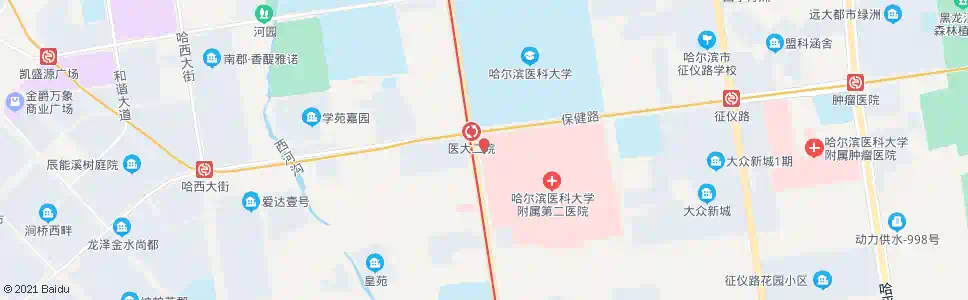 哈尔滨第十医院_公交站地图_哈尔滨公交_妙搜公交查询2025