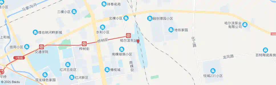 哈尔滨东风劳改支队_公交站地图_哈尔滨公交_妙搜公交查询2025