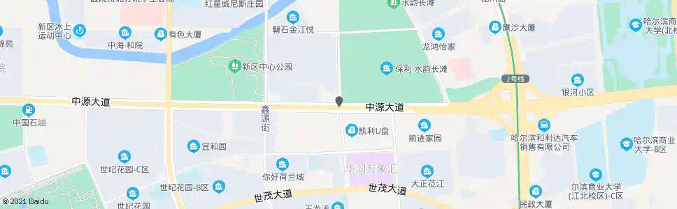 哈尔滨中源大道与江平路交口_公交站地图_哈尔滨公交_妙搜公交查询2025