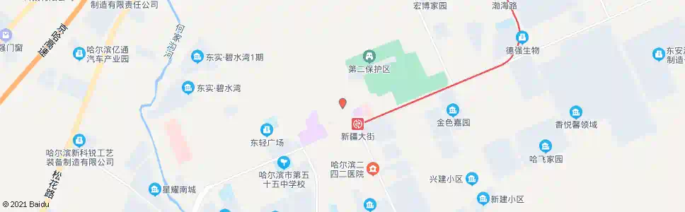 哈尔滨新祥里街_公交站地图_哈尔滨公交_妙搜公交查询2025