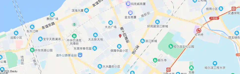 哈尔滨太古十二道街_公交站地图_哈尔滨公交_妙搜公交查询2025