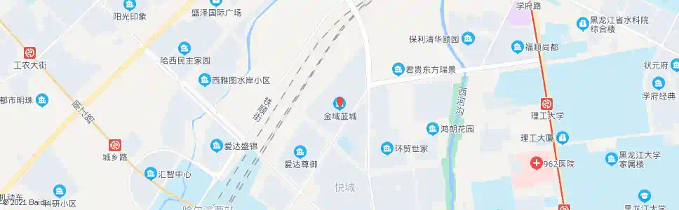 哈尔滨金域蓝城_公交站地图_哈尔滨公交_妙搜公交查询2025