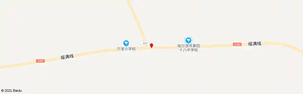 哈尔滨万宝市场_公交站地图_哈尔滨公交_妙搜公交查询2025