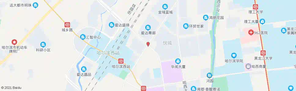 哈尔滨哈尔滨大街(和谐大道口)_公交站地图_哈尔滨公交_妙搜公交查询2025