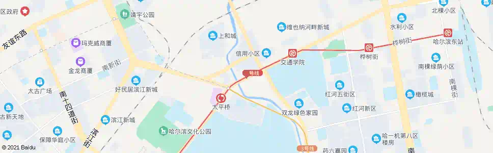 哈尔滨太平桥站_公交站地图_哈尔滨公交_妙搜公交查询2025