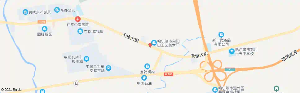 哈尔滨一火葬_公交站地图_哈尔滨公交_妙搜公交查询2025