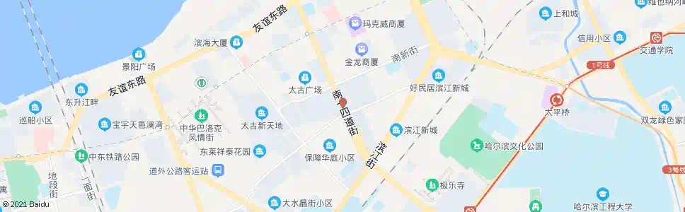 哈尔滨太古十四道街_公交站地图_哈尔滨公交_妙搜公交查询2025