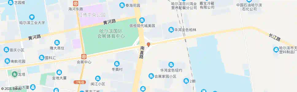 哈尔滨南直路(长江路口)_公交站地图_哈尔滨公交_妙搜公交查询2025