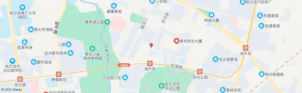 哈尔滨旭东街_公交站地图_哈尔滨公交_妙搜公交查询2025
