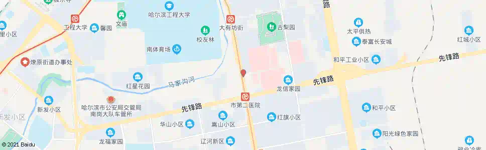 哈尔滨红旗家具城_公交站地图_哈尔滨公交_妙搜公交查询2025