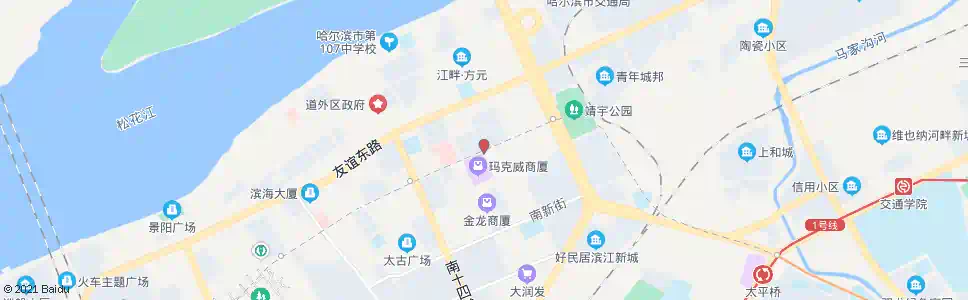 哈尔滨靖宇七道街_公交站地图_哈尔滨公交_妙搜公交查询2025