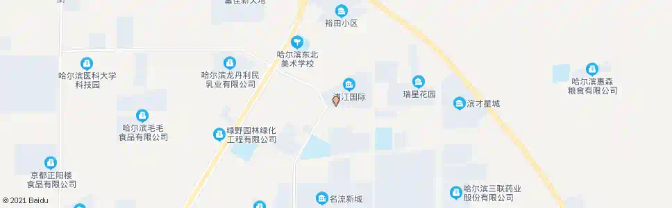 哈尔滨浦江国际_公交站地图_哈尔滨公交_妙搜公交查询2025