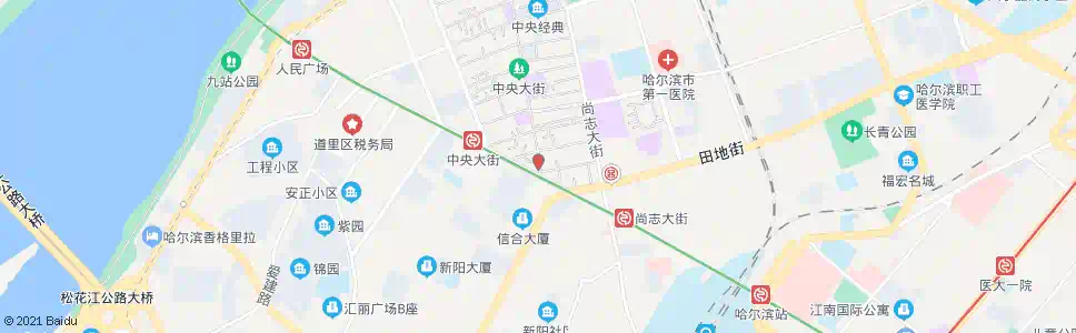 哈尔滨经纬街(中央大街步行街)_公交站地图_哈尔滨公交_妙搜公交查询2025