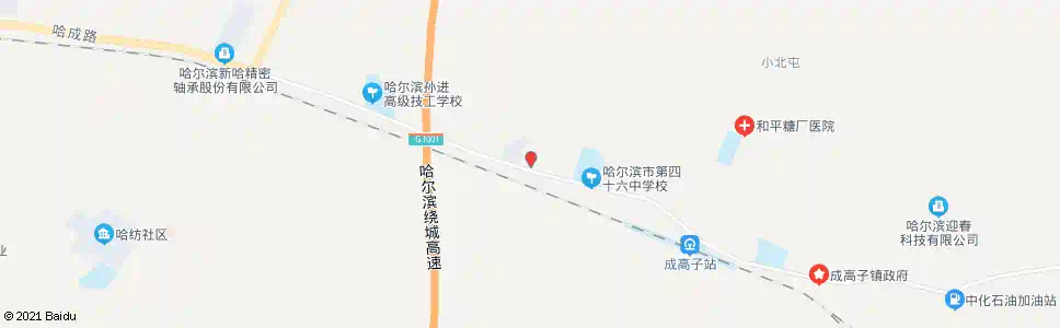 哈尔滨成高子加油站_公交站地图_哈尔滨公交_妙搜公交查询2025