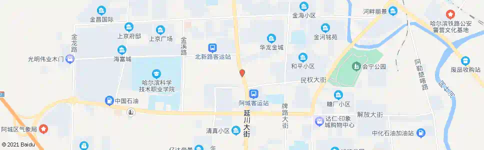 哈尔滨朝阳市场_公交站地图_哈尔滨公交_妙搜公交查询2025