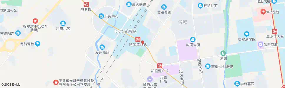 哈尔滨哈西客站东广场_公交站地图_哈尔滨公交_妙搜公交查询2025