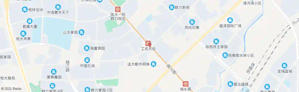 哈尔滨工农大街(丽江路口)_公交站地图_哈尔滨公交_妙搜公交查询2025