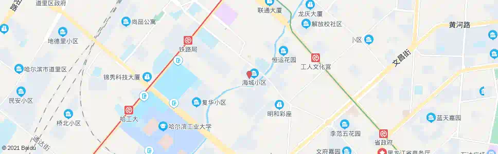哈尔滨物业中心_公交站地图_哈尔滨公交_妙搜公交查询2025
