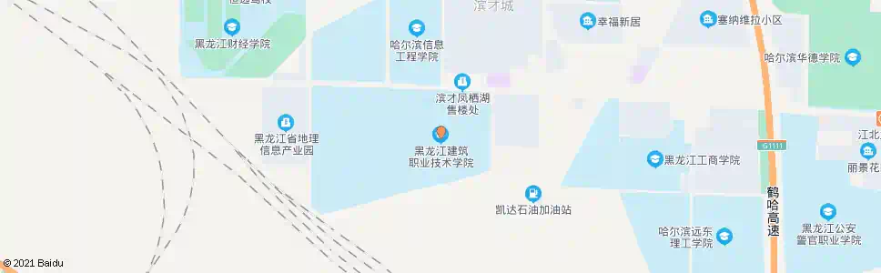 哈尔滨华夏职业学院(建筑职业学院)_公交站地图_哈尔滨公交_妙搜公交查询2025