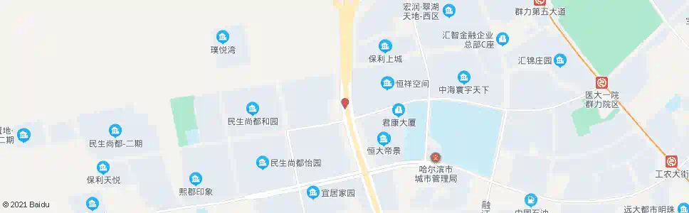 哈尔滨民生尚都公交枢纽站_公交站地图_哈尔滨公交_妙搜公交查询2025