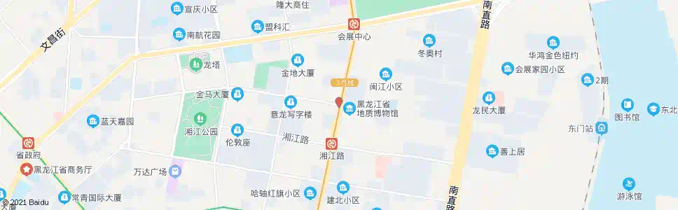 哈尔滨汉水路(红旗大街口)_公交站地图_哈尔滨公交_妙搜公交查询2025