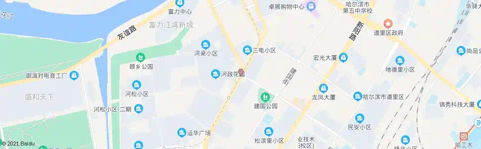 哈尔滨河鼓街(前进路)_公交站地图_哈尔滨公交_妙搜公交查询2025