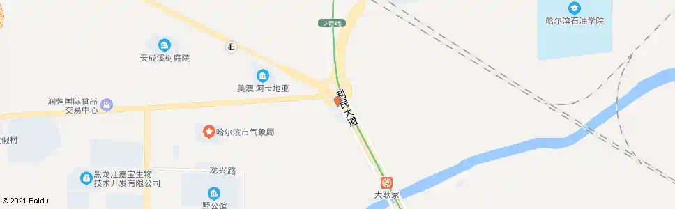 哈尔滨大耿家_公交站地图_哈尔滨公交_妙搜公交查询2025