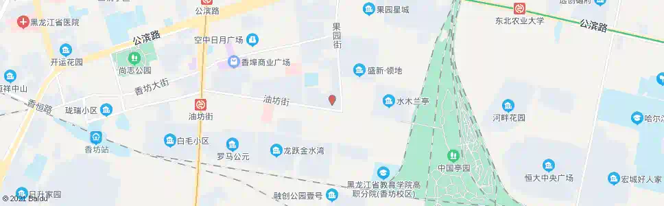 哈尔滨油坊街_公交站地图_哈尔滨公交_妙搜公交查询2025
