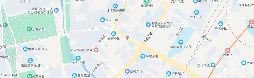 哈尔滨建国街(康安路道口)_公交站地图_哈尔滨公交_妙搜公交查询2025