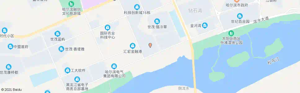 哈尔滨松北行政服务中心_公交站地图_哈尔滨公交_妙搜公交查询2025