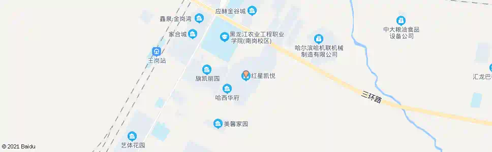 哈尔滨红星凯悦小区_公交站地图_哈尔滨公交_妙搜公交查询2025