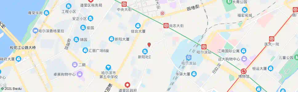 哈尔滨人力资源市场(安宁街)_公交站地图_哈尔滨公交_妙搜公交查询2025