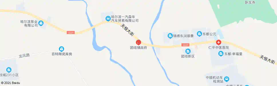 哈尔滨团结镇政府_公交站地图_哈尔滨公交_妙搜公交查询2025