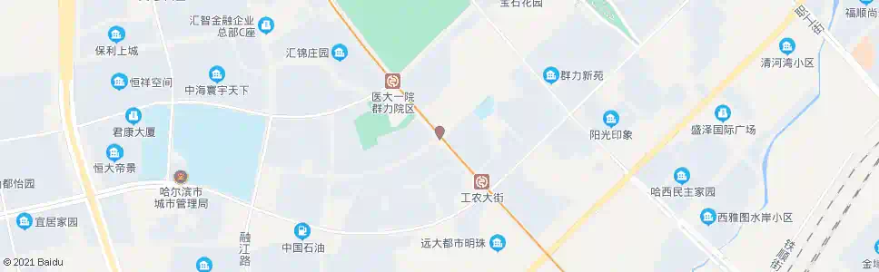 哈尔滨丽江路(群力第七大道路口)_公交站地图_哈尔滨公交_妙搜公交查询2025