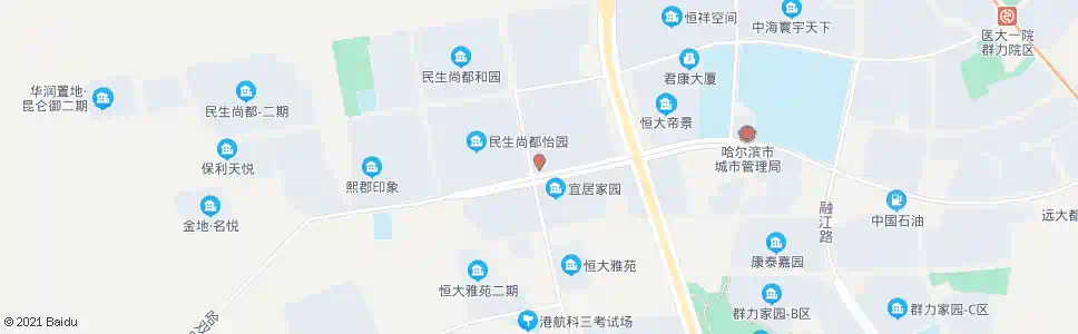 哈尔滨民生尚都_公交站地图_哈尔滨公交_妙搜公交查询2025