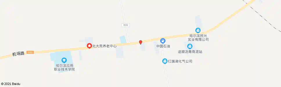 哈尔滨红旗村_公交站地图_哈尔滨公交_妙搜公交查询2025