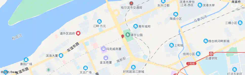 哈尔滨靖宇公园_公交站地图_哈尔滨公交_妙搜公交查询2025