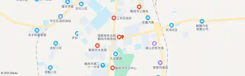 鹤岗十九中学_公交站地图_鹤岗公交_妙搜公交查询2025