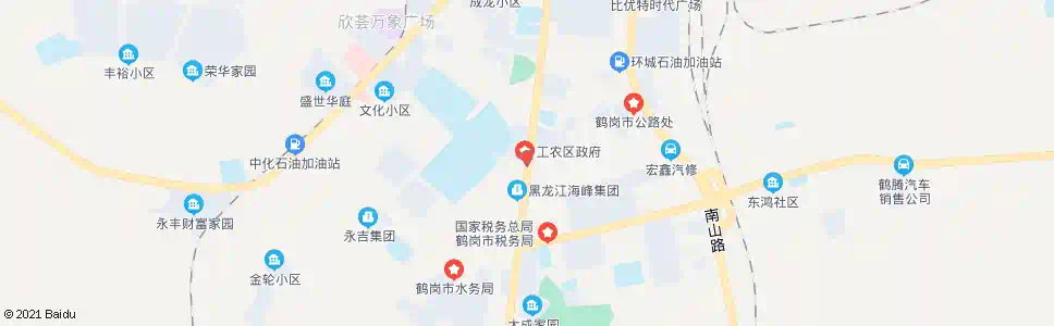 鹤岗工农区政府_公交站地图_鹤岗公交_妙搜公交查询2025