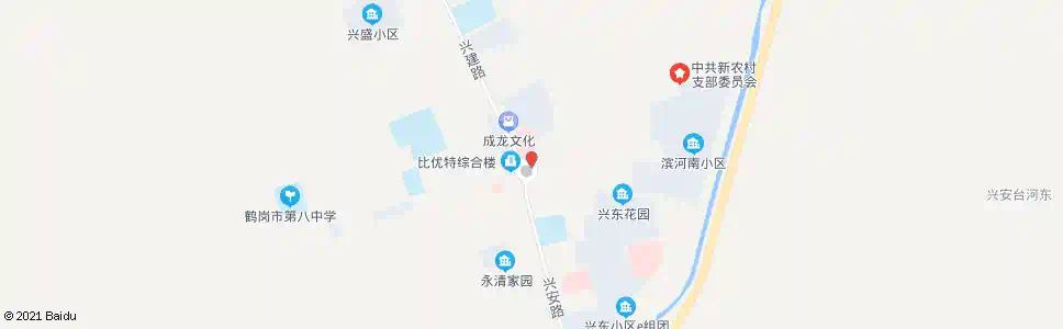 鹤岗兴安广场_公交站地图_鹤岗公交_妙搜公交查询2025