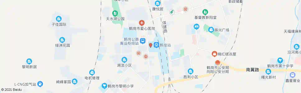 鹤岗红旗广场_公交站地图_鹤岗公交_妙搜公交查询2025