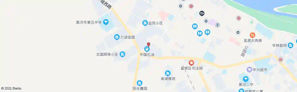 黑河金地花园_公交站地图_黑河公交_妙搜公交查询2025