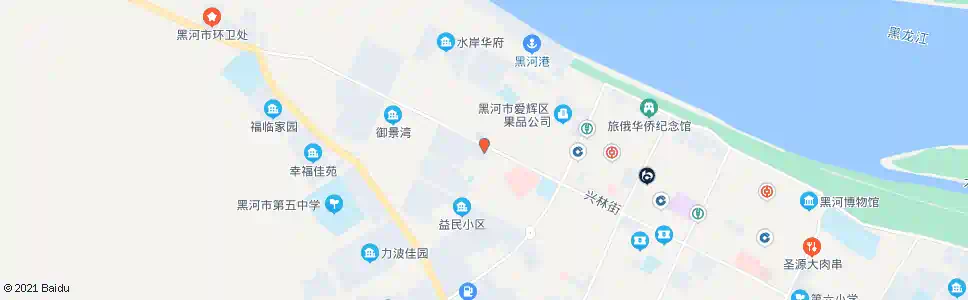 黑河西市场_公交站地图_黑河公交_妙搜公交查询2025
