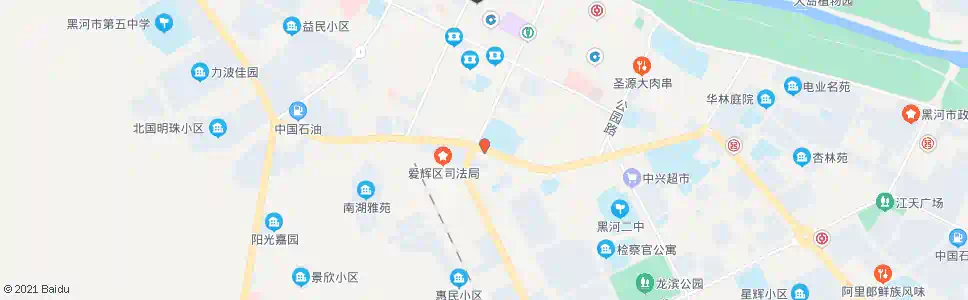 黑河第一小学_公交站地图_黑河公交_妙搜公交查询2025