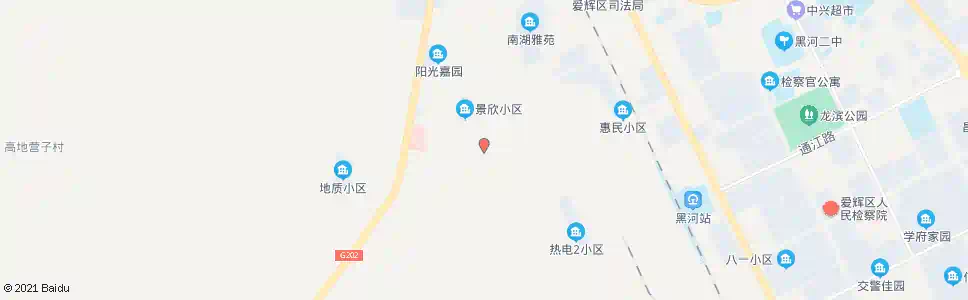 黑河二热家属楼_公交站地图_黑河公交_妙搜公交查询2025