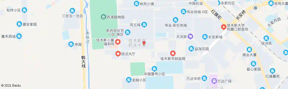 佳木斯妇婴医院_公交站地图_佳木斯公交_妙搜公交查询2025